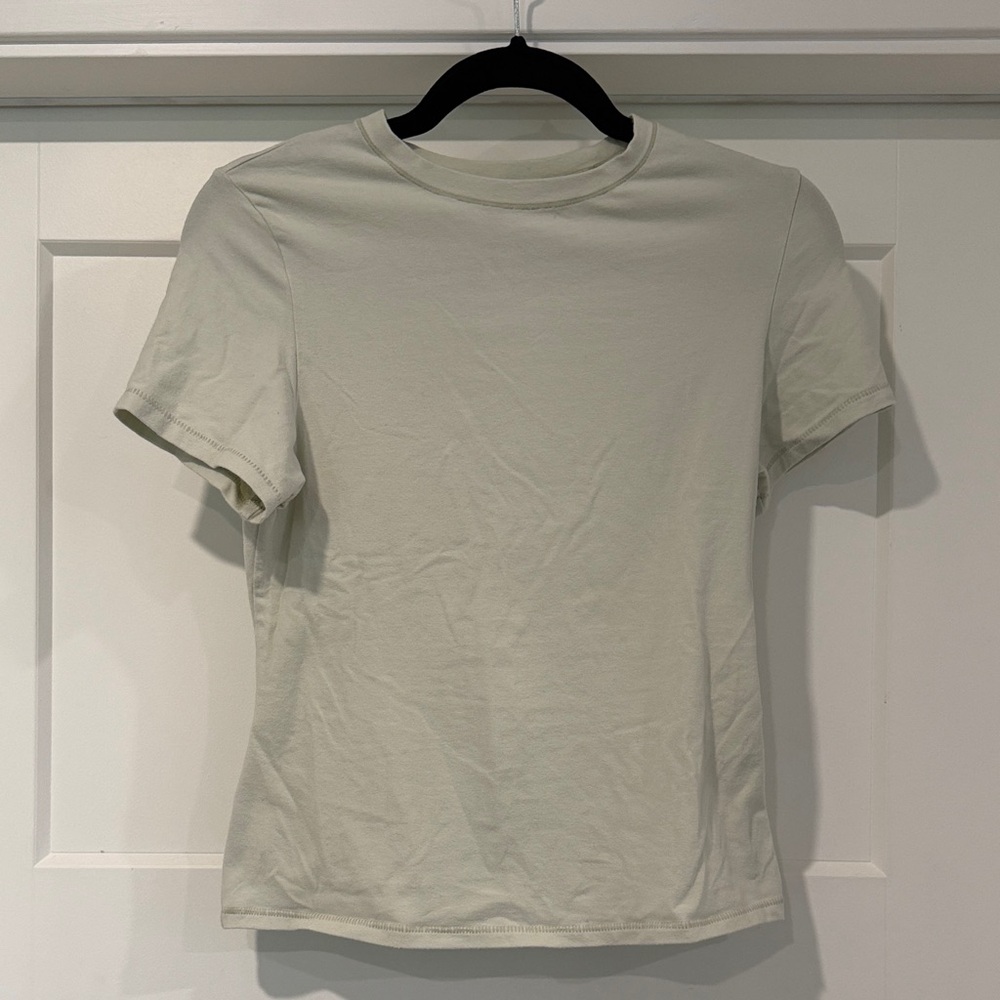 SKIMS Light Sage Short Sleeve Tee - Women Large